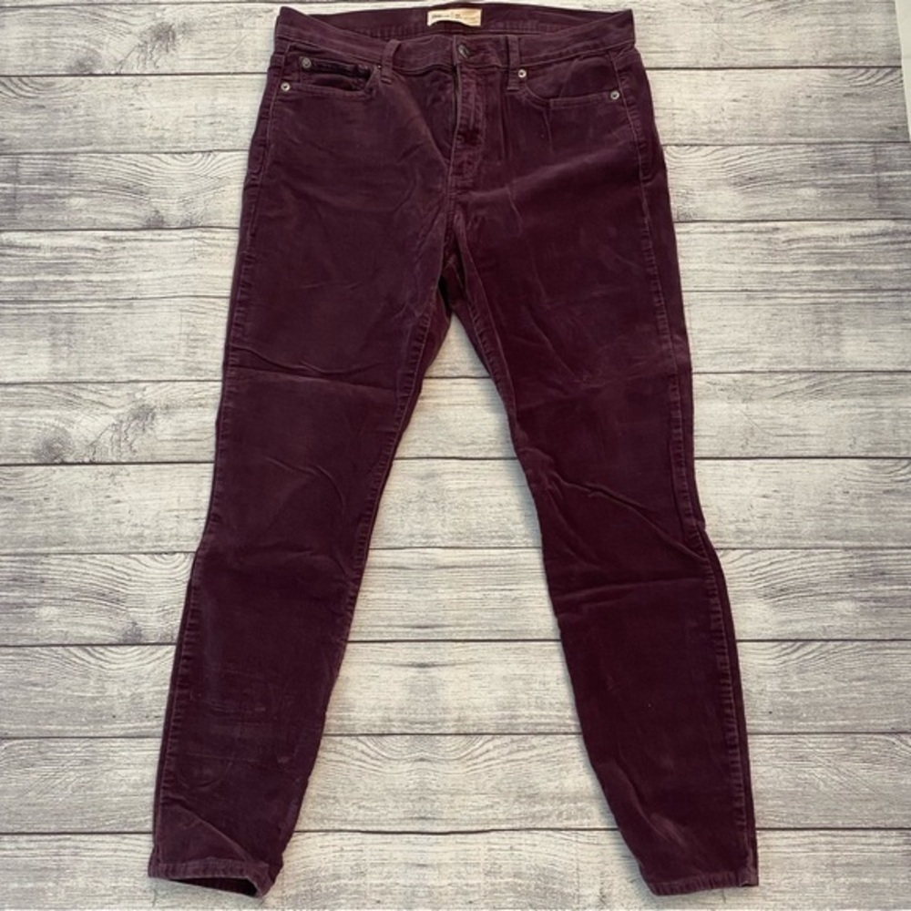GAP True Skinny Purple Corduroy Pants Size 30 Short